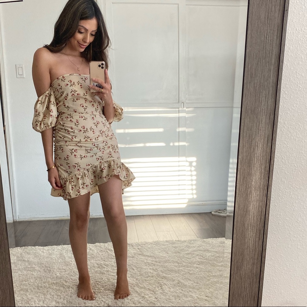 Floral Off the shoulder dress